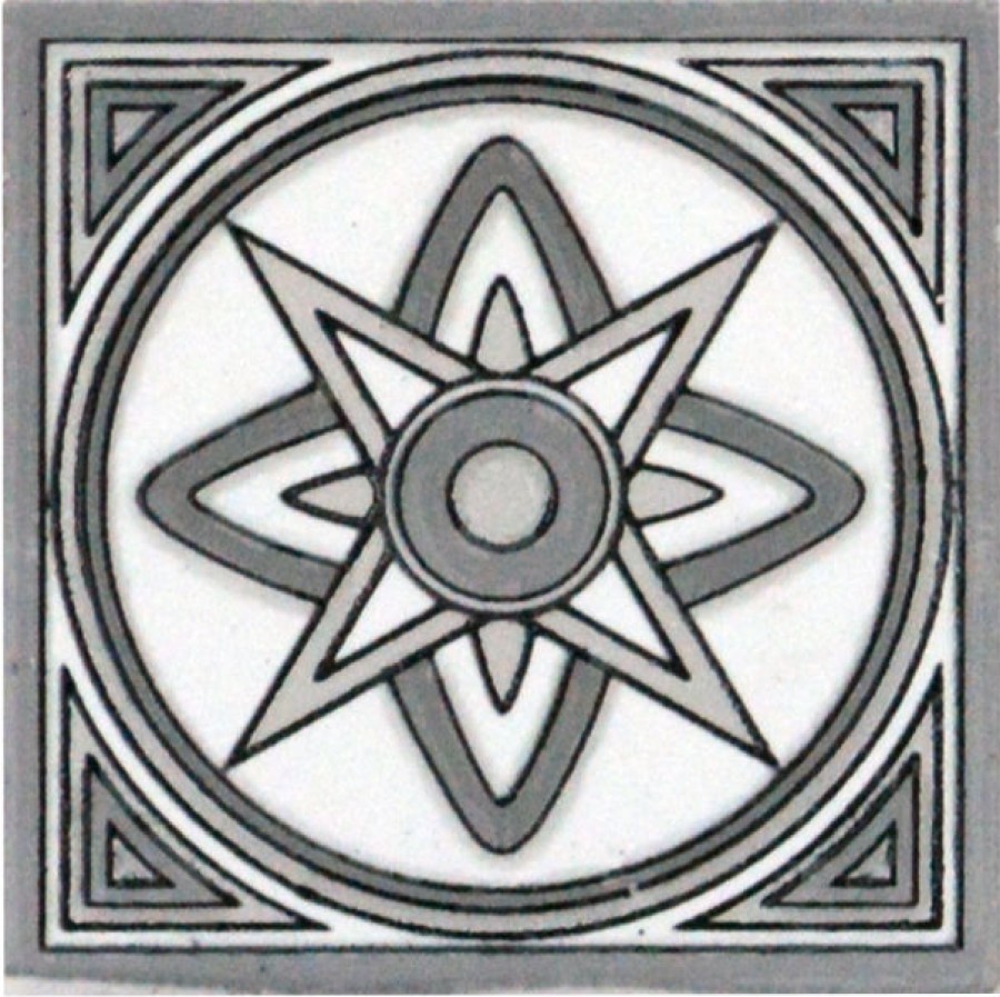 Керамогранит 6x6 Напольная Керамогранитная Вставка Петра ная Z-50 глянцевая серый Belleza Керамогранит 6x6 Напольная Керамогранитная Вставка Петра ная Z-50 глянцевая серый Belleza