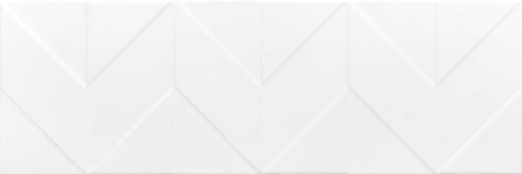 Плитка 75x25 Танага настенная 7Д белый матовая Керамин Плитка 75x25 Танага настенная 7Д белый матовая Керамин