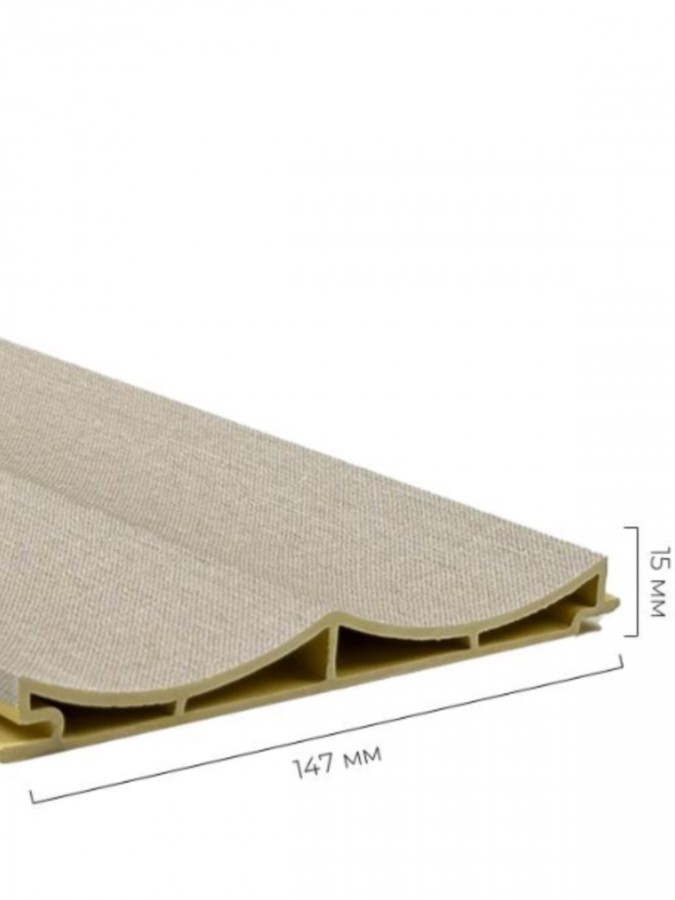 Стеновая панель 280x14 Master textile beige QY260313E Bonaparte Стеновая панель 280x14 Master textile beige QY260313E Bonaparte