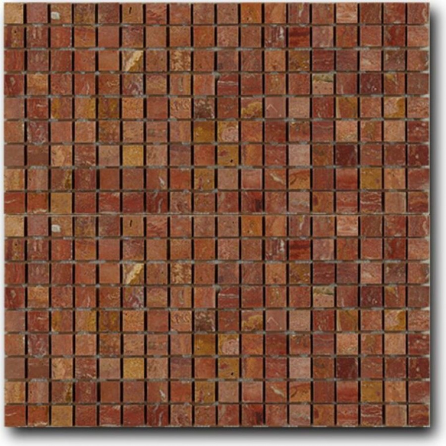 Мозаика 30x30 Red Travertine Marble Mosaic глянцевая, лаппатированная, полированная бронза мозаика 10мм Art Natura Мозаика 30x30 Red Travertine Marble Mosaic глянцевая, лаппатированная, полированная бронза мозаика 10мм Art Natura