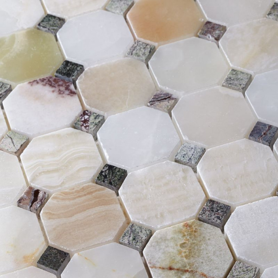 Мозаика 30x30 Mm Octagon-Verde+Rain Octagon Pattern глянцевая, полированная бежевый мозаика 10мм Art Natura Мозаика 30x30 Mm Octagon-Verde+Rain Octagon Pattern глянцевая, полированная бежевый мозаика 10мм Art Natura