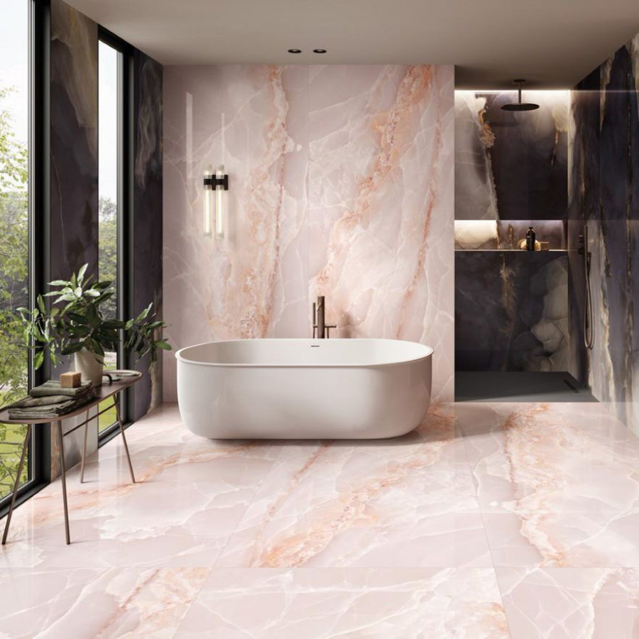 Керамогранит 278x120 Pink Lappato Tele Di Marmo Onix лаппатированная розовый оникс Emil Ceramica Керамогранит 278x120 Pink Lappato Tele Di Marmo Onix лаппатированная розовый оникс Emil Ceramica