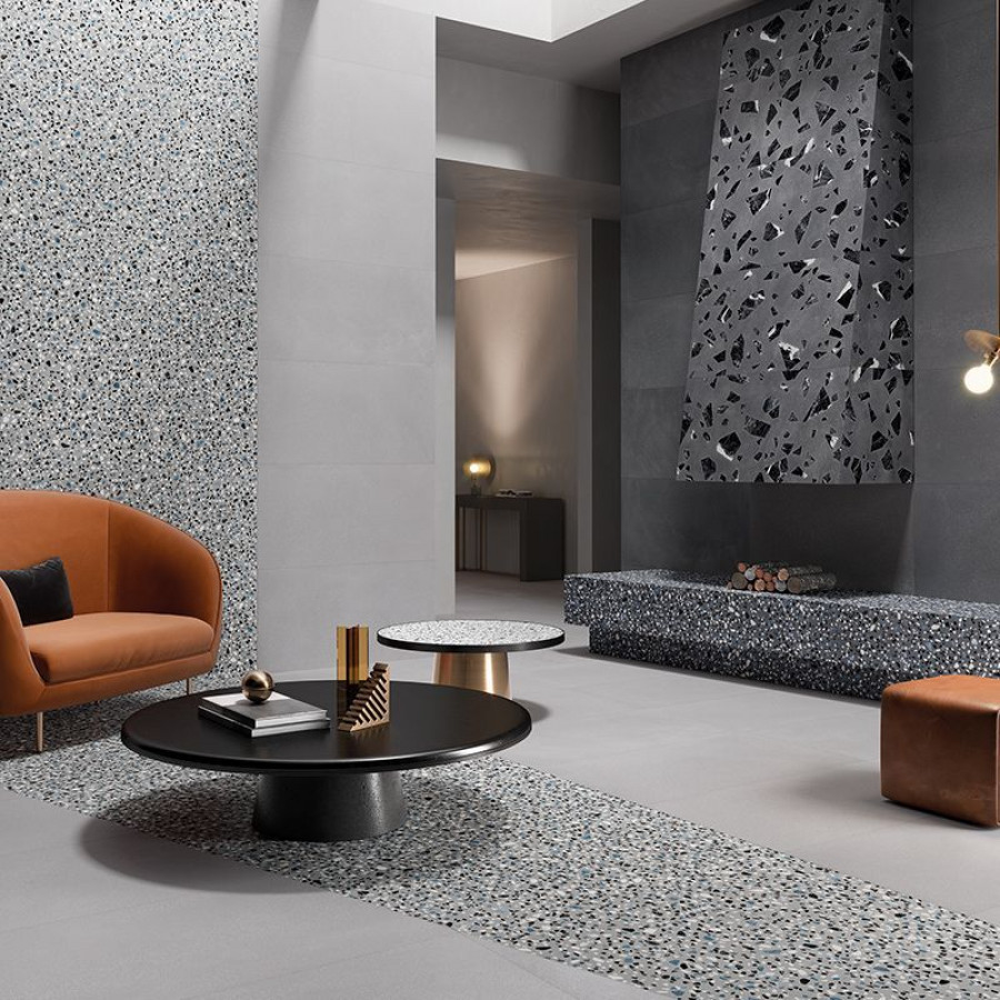 Керамогранит 60x60 Grey Classic Medley матовая, неполированная голубой камень 10мм Ergon Керамогранит 60x60 Grey Classic Medley матовая, неполированная голубой камень 10мм Ergon