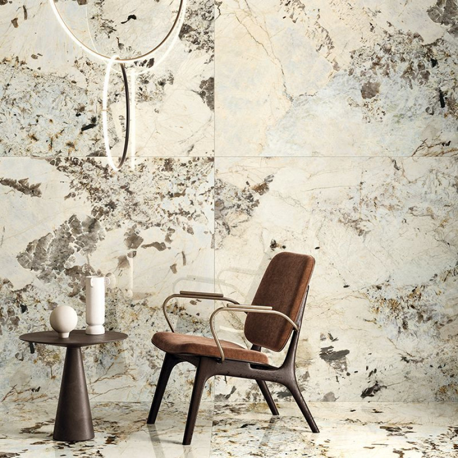 Керамогранит 120x60 Riflesso Bianco Rett 9Cento лаппатированная бежевый мрамор 9мм Keope Ceramiche Керамогранит 120x60 Riflesso Bianco Rett 9Cento лаппатированная бежевый мрамор 9мм Keope Ceramiche