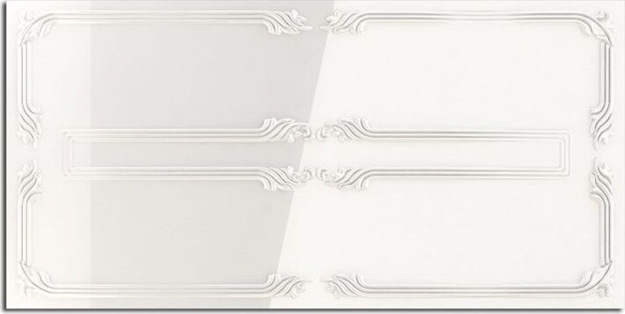 Плитка 80x40 Elena глянцевая белый орнамент Ladiva Сeramiche Плитка 80x40 Elena глянцевая белый орнамент Ladiva Сeramiche