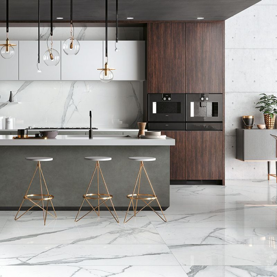 Керамогранит 120x120 Statuario Extra Lucido Cosmopolitan глянцевая белый мрамор 9мм Mirage Керамогранит 120x120 Statuario Extra Lucido Cosmopolitan глянцевая белый мрамор 9мм Mirage