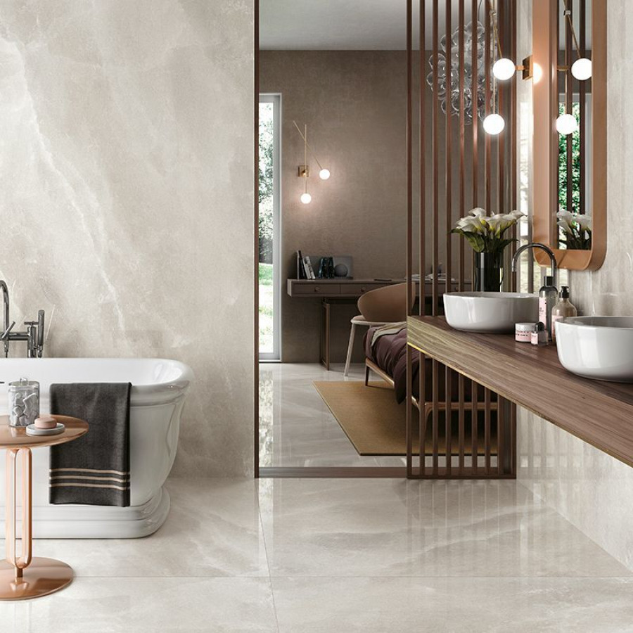 Керамогранит 160x80 White Crystal Lucido Cosmopolitan глянцевая бежевый мрамор 9мм Mirage Керамогранит 160x80 White Crystal Lucido Cosmopolitan глянцевая бежевый мрамор 9мм Mirage