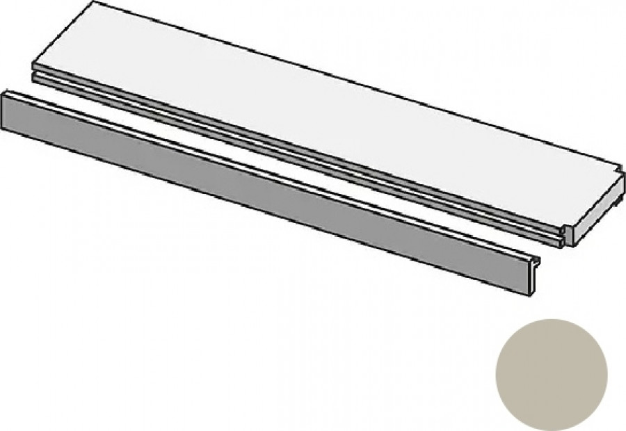 Горизонтальный профиль 300x16 Profilo In Terminale Owl Mistral матовая серый Mutina Горизонтальный профиль 300x16 Profilo In Terminale Owl Mistral матовая серый Mutina