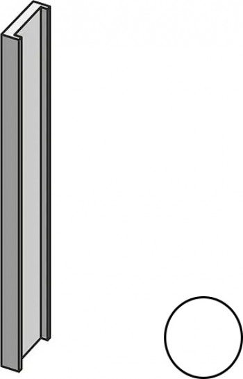 Вертикальный профиль 300x16 Profilo In Salice White Mistral матовая белый Mutina Вертикальный профиль 300x16 Profilo In Salice White Mistral матовая белый Mutina