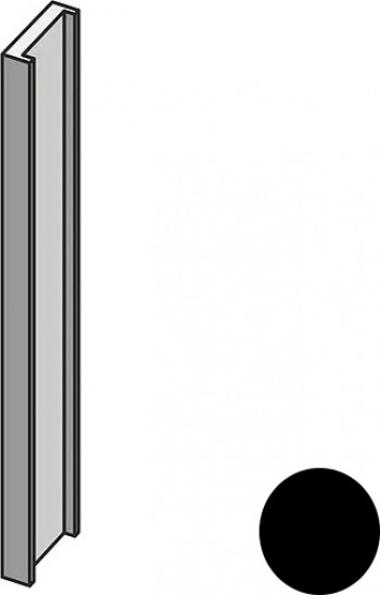 Вертикальный профиль 300x13 Profilo In Salice Nero Brac черный Mutina Вертикальный профиль 300x13 Profilo In Salice Nero Brac черный Mutina