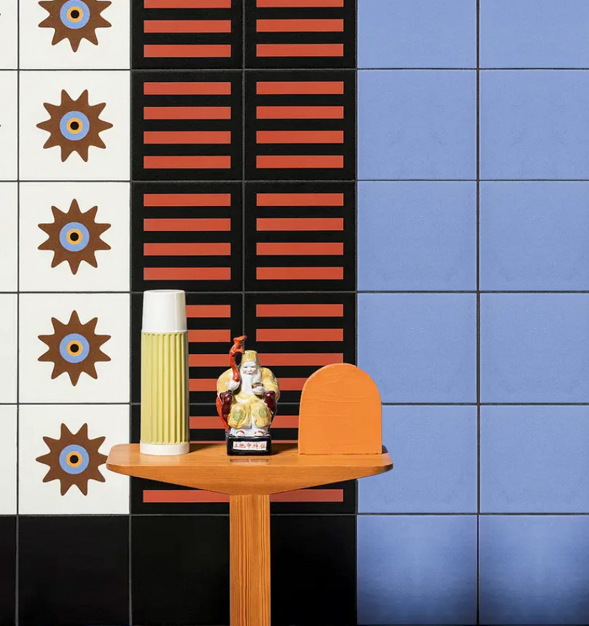 Керамогранит 21x21 Matone Margherita матовая голубой пэчворк Mutina Керамогранит 21x21 Matone Margherita матовая голубой пэчворк Mutina