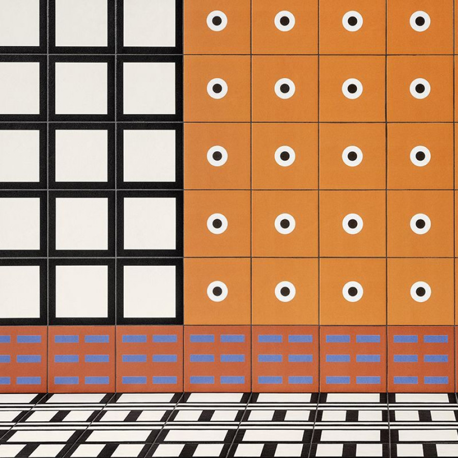 Керамогранит 21x21 Matone Margherita матовая коричневый пэчворк Mutina Керамогранит 21x21 Matone Margherita матовая коричневый пэчворк Mutina