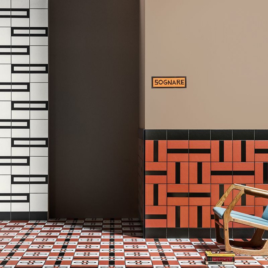 Керамогранит 21x21 Matone Margherita матовая коричневый пэчворк Mutina Керамогранит 21x21 Matone Margherita матовая коричневый пэчворк Mutina