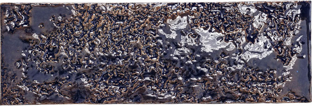 Плитка 23x8 Mono Blu Chamotte глянцевая, рельефная голубой однотонный Mutina Плитка 23x8 Mono Blu Chamotte глянцевая, рельефная голубой однотонный Mutina