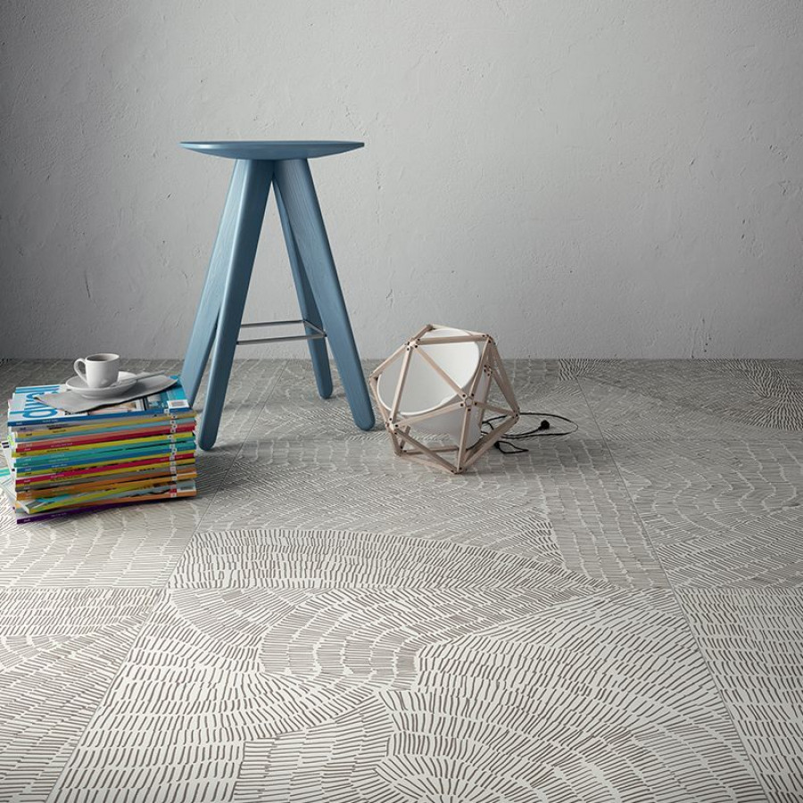 Керамогранит 60x60 Brown Rett Fossil неполированная белый узор 10мм Refin Керамогранит 60x60 Brown Rett Fossil неполированная белый узор 10мм Refin