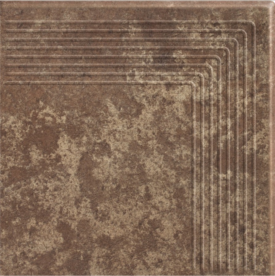 Плитка ступень 30x30 Иларио коричневая матовая Ceramika Paradyz Плитка ступень 30x30 Иларио коричневая матовая Ceramika Paradyz