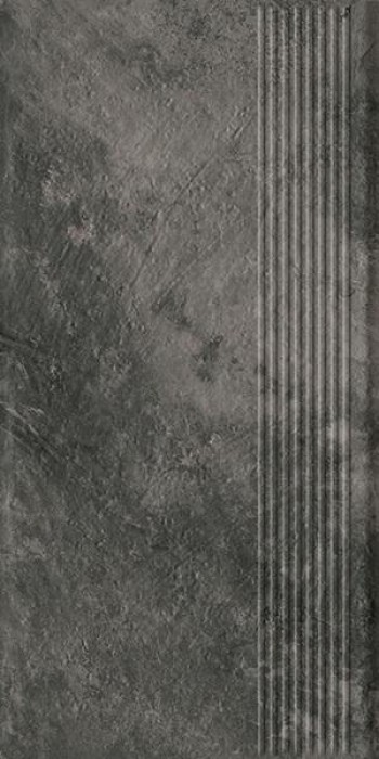 Плитка ступень 60x30 Ардис Дарк структурная матовая Ceramika Paradyz Плитка ступень 60x30 Ардис Дарк структурная матовая Ceramika Paradyz