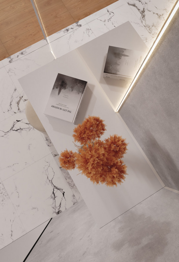 Керамогранит 60x60 8мм карвинг CR4006-A Borghini Silver белый Arcadia Ceramica Керамогранит 60x60 8мм карвинг CR4006-A Borghini Silver белый Arcadia Ceramica