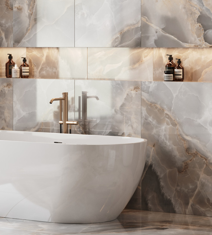 Керамогранит 120x60 8мм полированная FP1038-A Onyx Royal серый оникс Arcadia Ceramica Керамогранит 120x60 8мм полированная FP1038-A Onyx Royal серый оникс Arcadia Ceramica