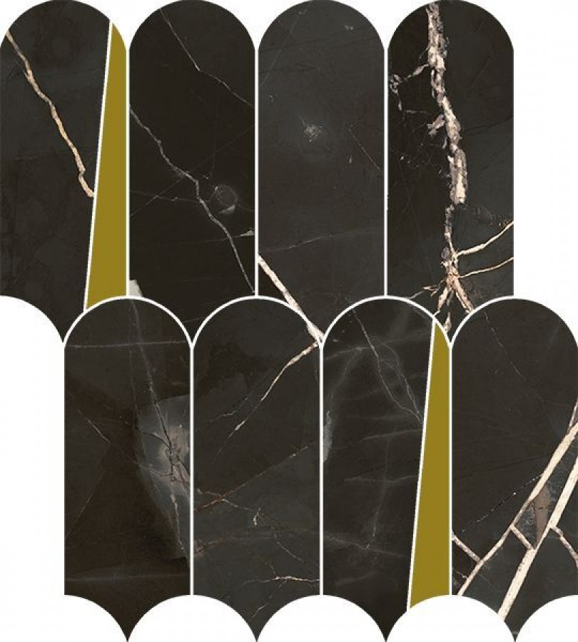 Плитка Италон Stellaris Absolut Black Mosaico Elegant Плитка Италон Stellaris Absolut Black Mosaico Elegant