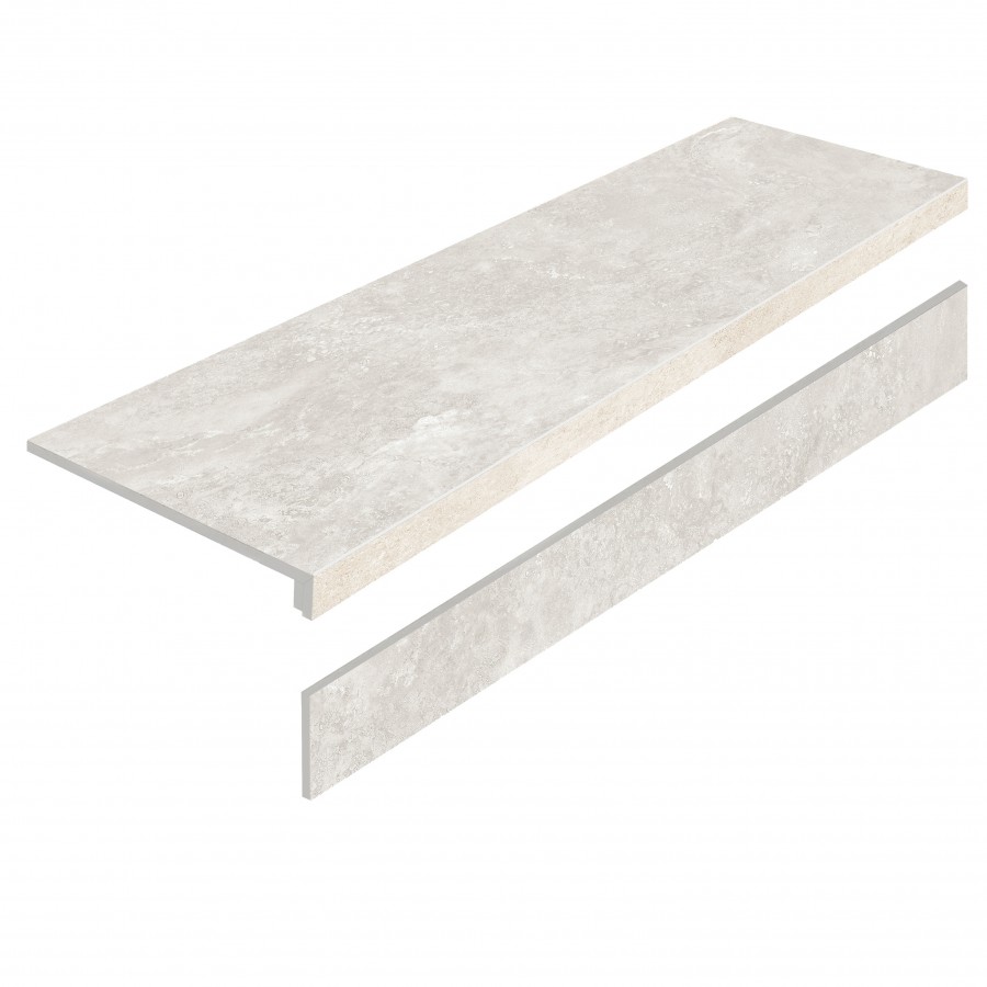 Ступень керамогранит L Ступени Mystical Charm Bianco Matt С Подступенником матовая с рельефом 120x32 9мм Staro Ступень керамогранит L Ступени Mystical Charm Bianco Matt С Подступенником матовая с рельефом 120x32 9мм Staro