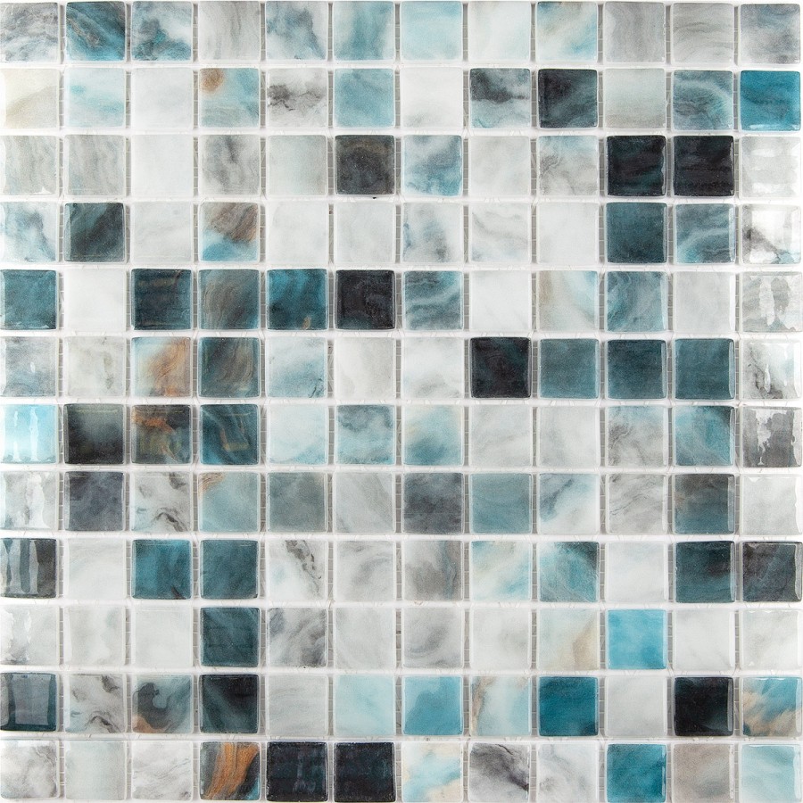 Стеклянная мозаика 32x32 4мм Nature 5606 Air Force глянцевая Vidrepur Стеклянная мозаика 32x32 4мм Nature 5606 Air Force глянцевая Vidrepur