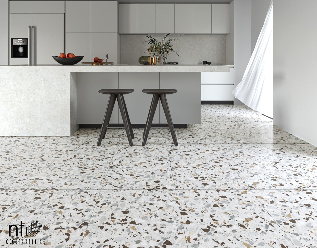 Керамогранит 120x60 9мм NTT99606 Terrazzo матовый NT Ceramic Керамогранит 120x60 9мм NTT99606 Terrazzo матовый NT Ceramic