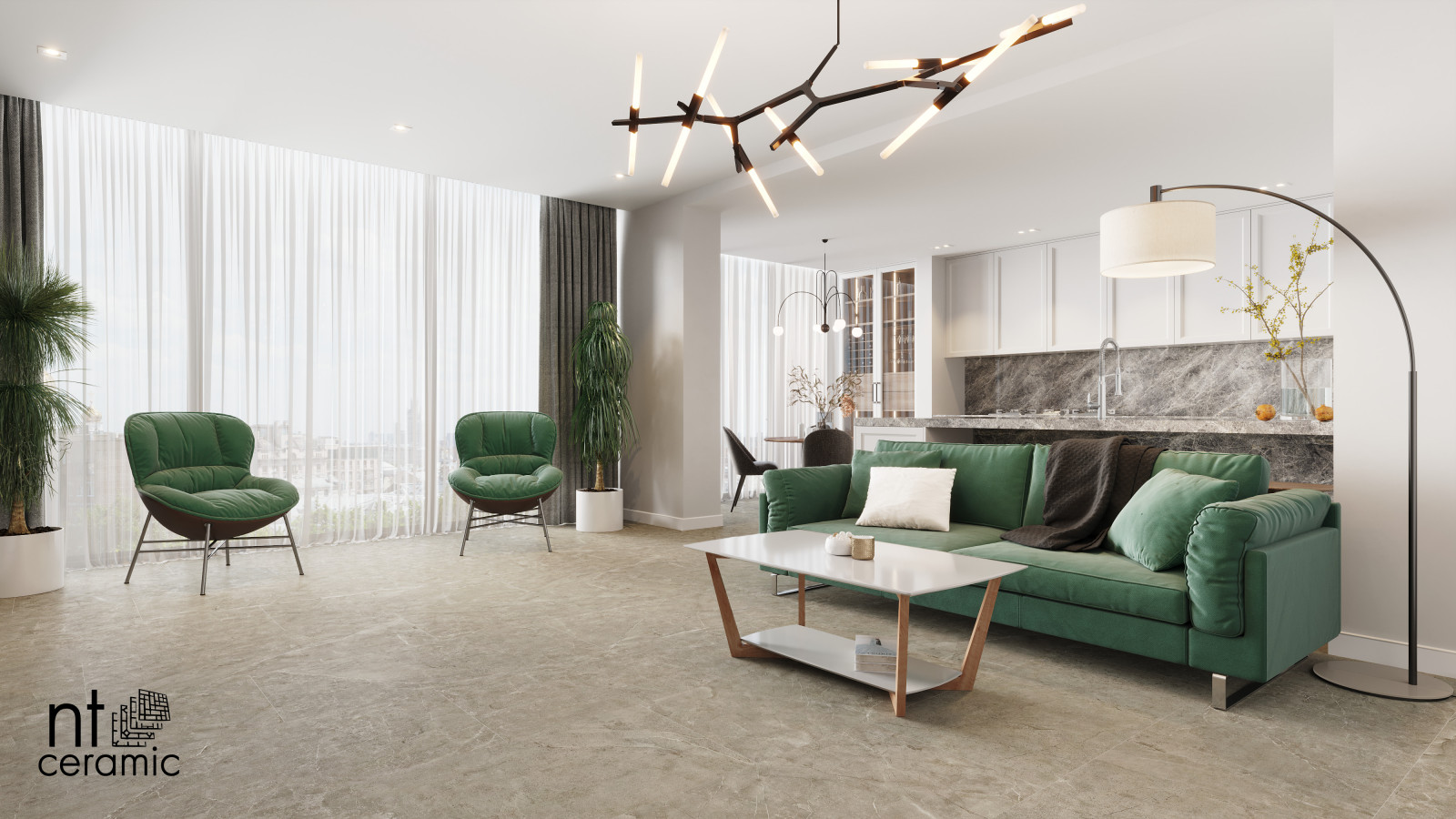 Керамогранит 60x60 NS6NTT9021L Quanta Grey лаппатированный NT Ceramic Керамогранит 60x60 NS6NTT9021L Quanta Grey лаппатированный NT Ceramic